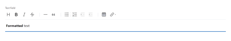 The screenshot displays the toolbar for text formatting.